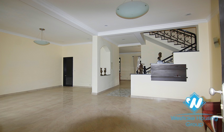 Charming house with large garden around for rent in Ciputra, Tay Ho, Hanoi